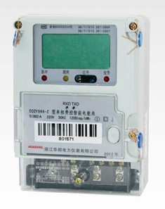 智能費(fèi)控電能表單相遠(yuǎn)程載波DDZY866-Z